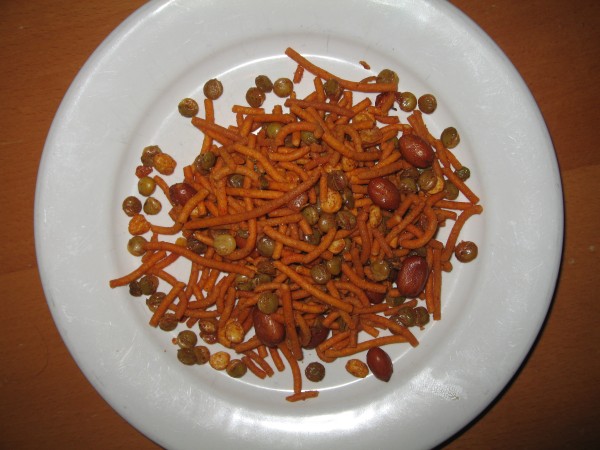 Plate of KCB Hot Bombay Mix